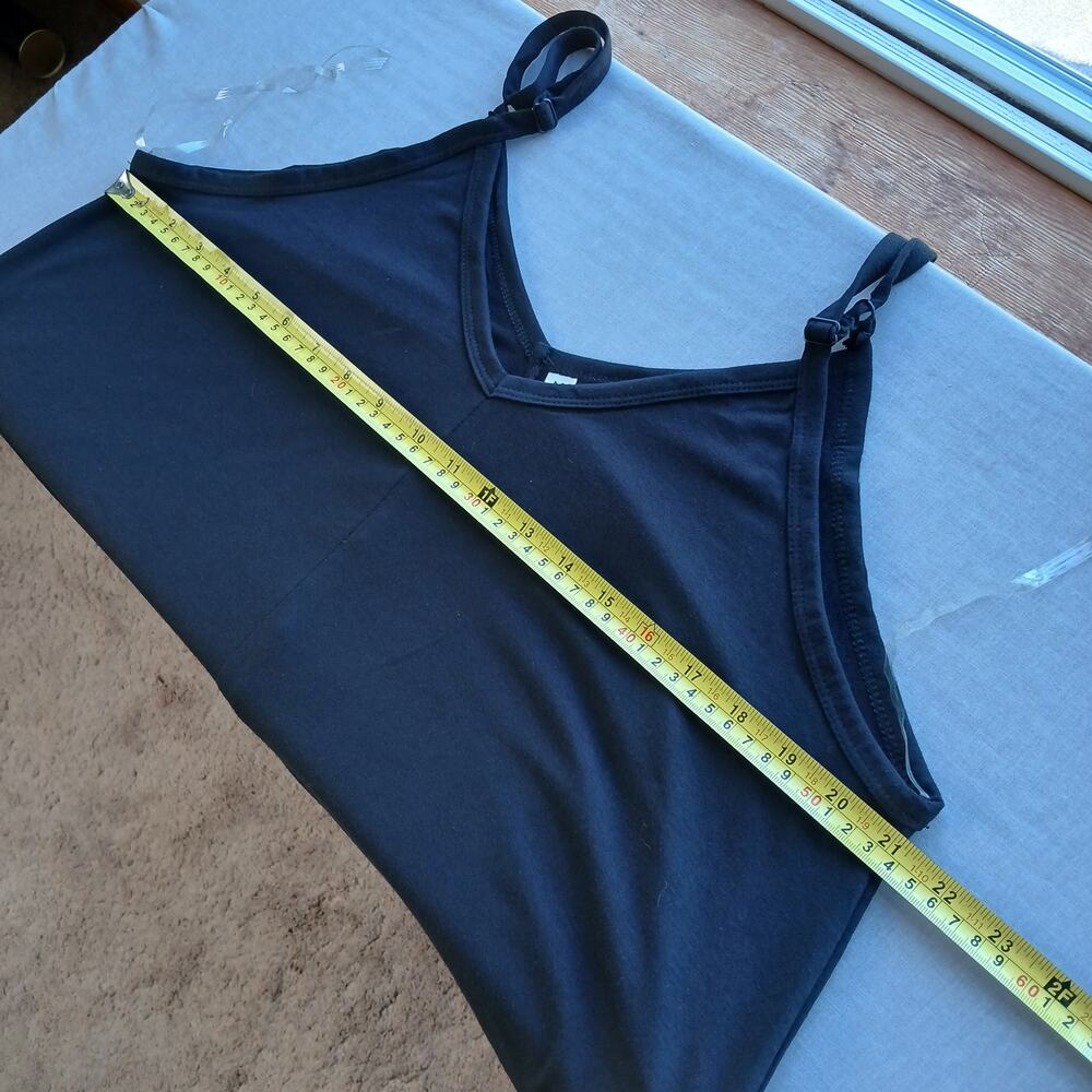 🔥SALE🔥 Zenana Black V-neck Cami Maxi Dress 1X comfy shift pockets adjustable - Picture 12 of 16